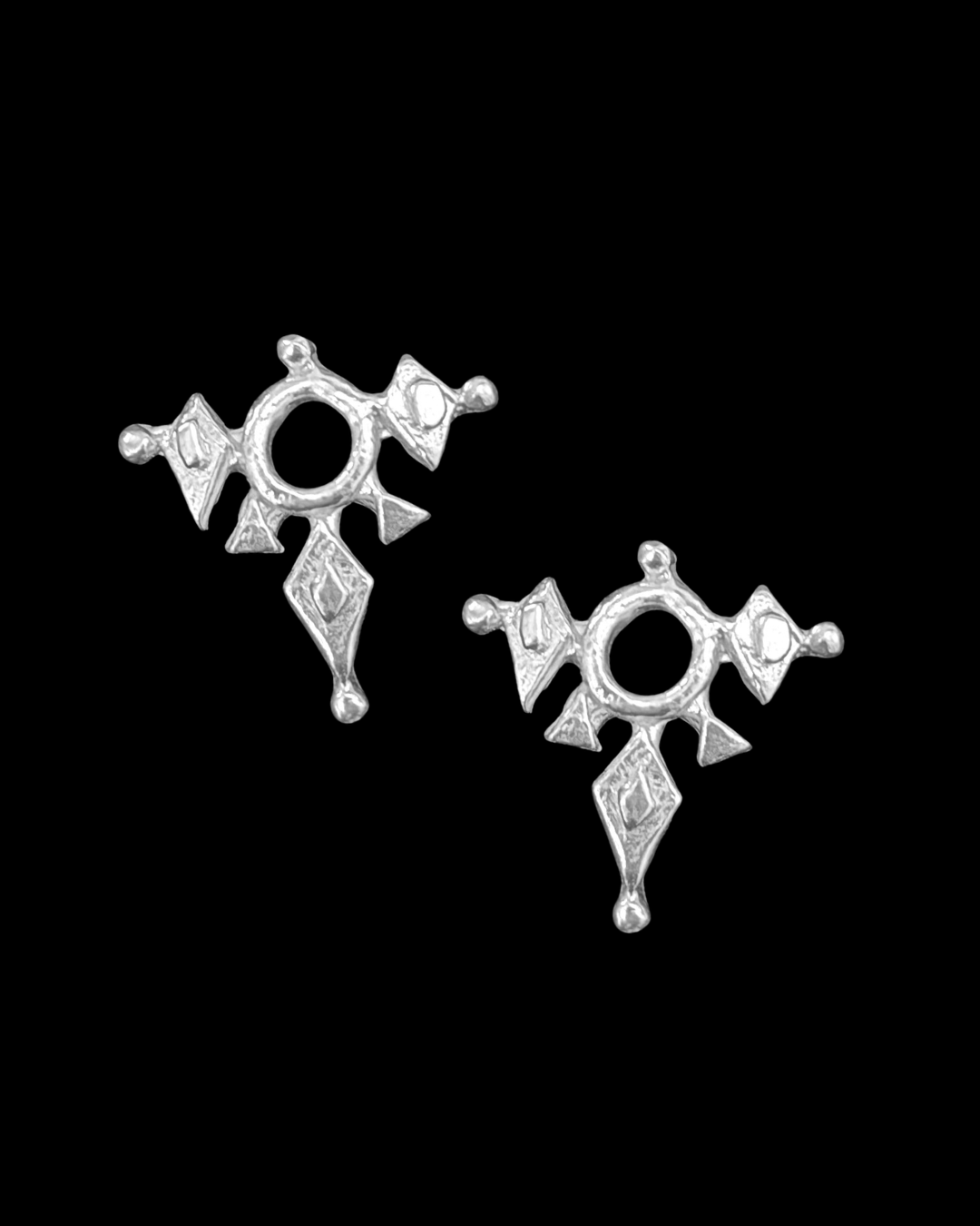 The Twist of Fate Hoops - Silver
