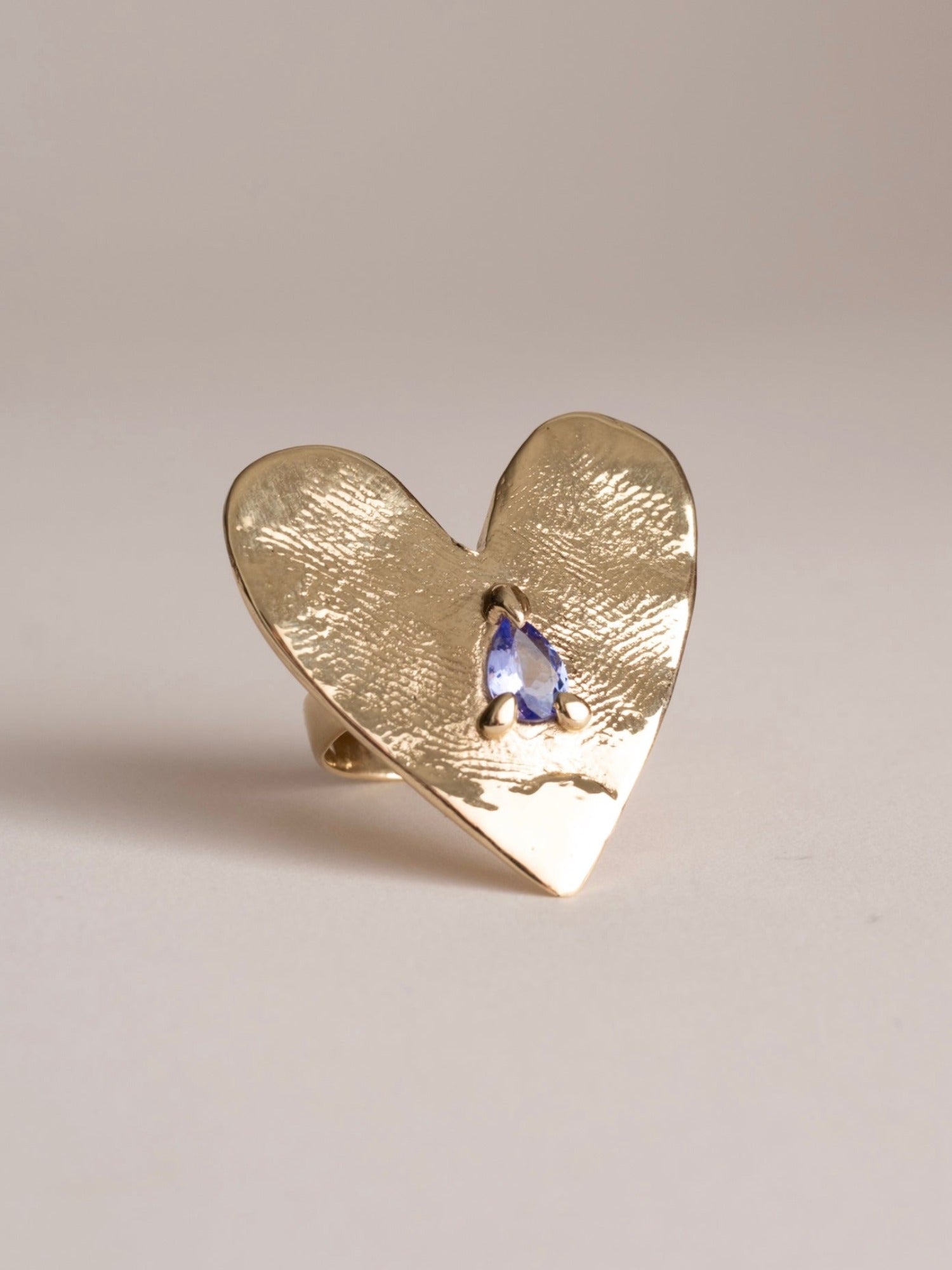 The Solid Gold Heart Ring (OOAK)