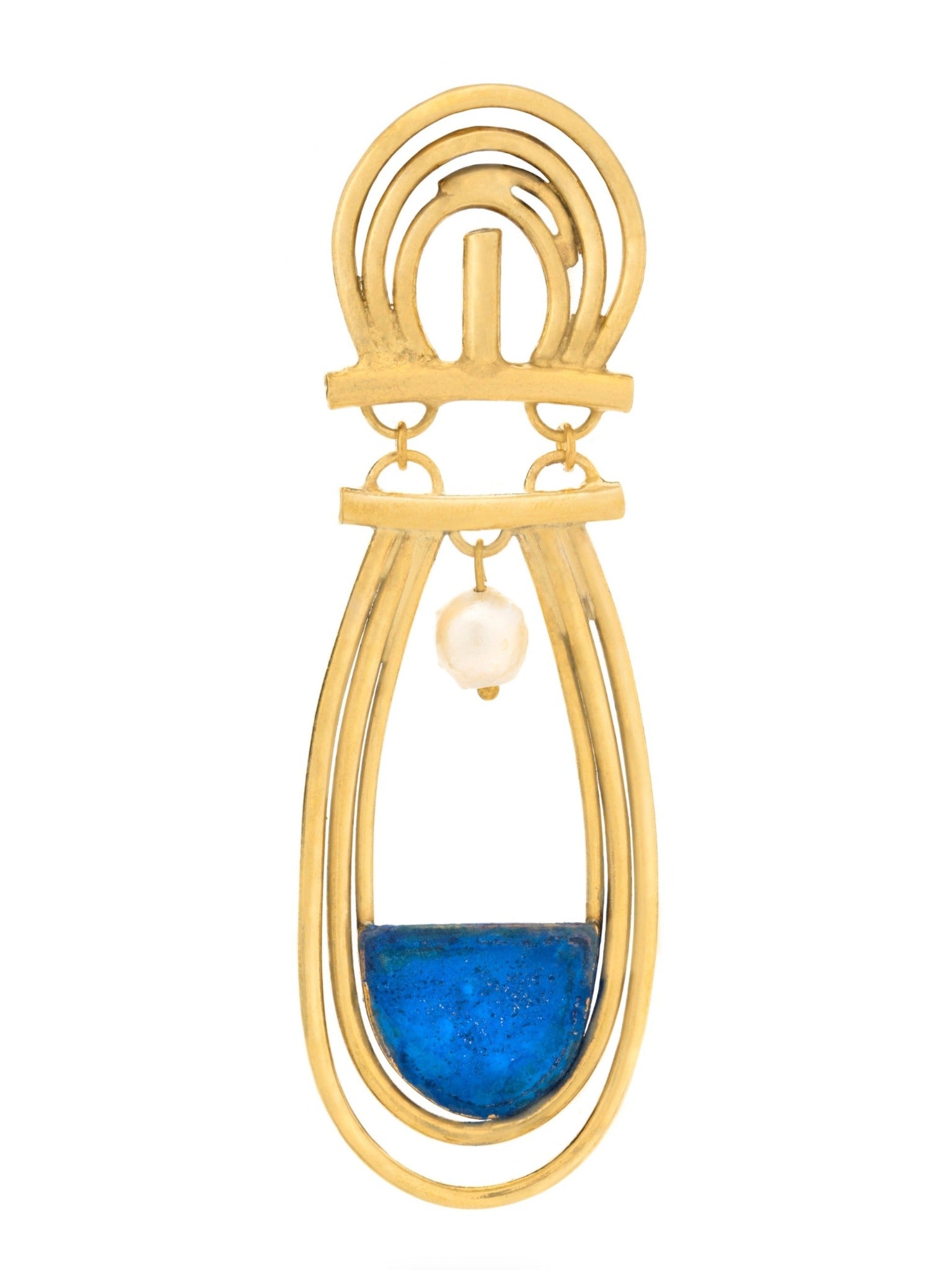 The Aphrodite Earring in Blue (single)